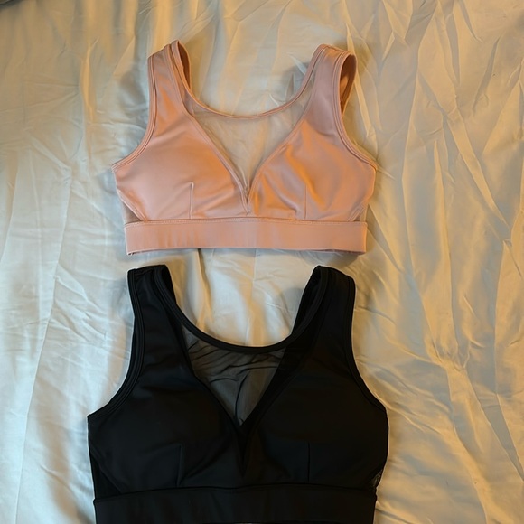 Cleo Harper Other - Cleo Harper Pink and Black Sports Bras